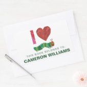 Ik hou van de zeer hongerige rups | Boekplaat Rechthoekige Sticker (Envelop)