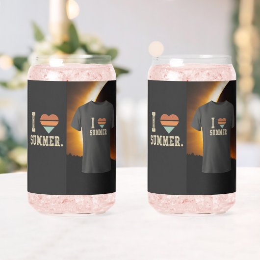 Ik hou van de zomer blikvorm glas (Insitu (Huwelijk))