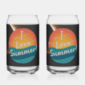 Ik hou van de zomer blikvorm glas (Achterkant)