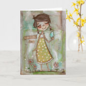 Ik hou van de zomer en jij - Wenskaart Kaart (Gele Bloem)