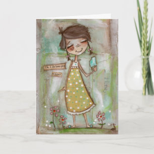 Ik hou van de zomer en jij - Wenskaart Kaart