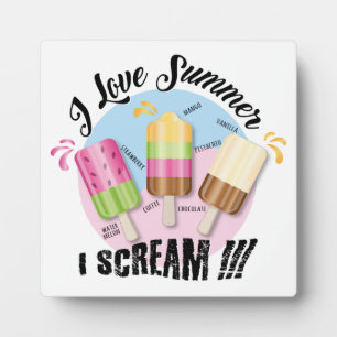 Ik hou van de zomer - ik schreeuw!! fotoplaat