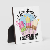 Ik hou van de zomer - ik schreeuw!! fotoplaat (Voorkant)