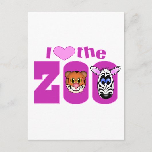 Ik hou van de Zoo Briefkaart (Voorkant)