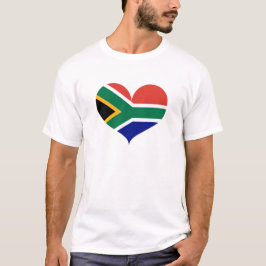 Ik hou van de Zuid-Afrikaanse vlag T-shirt