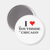 Ik hou van de zuidkant van Chicago Magneet (Voorkant / Achterkant)