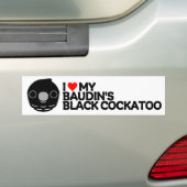 IK HOU VAN DE ZWARTE COCKTAIL VAN MIJN BAUDIN BUMPERSTICKER (Op auto)