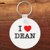 Ik hou van Dean Sleutelhanger (Voorkant)