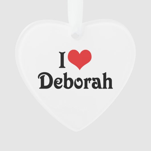 Ik hou van Deborah Ornament (voorkant)