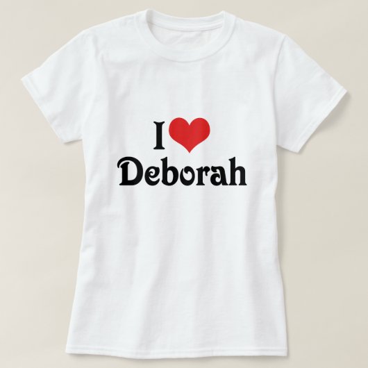 Ik hou van Deborah T-shirt (Design voorkant)