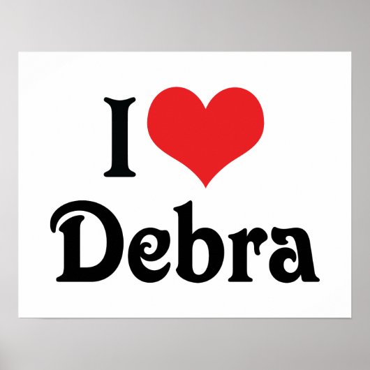 Ik hou van Debra Poster (Voorkant)