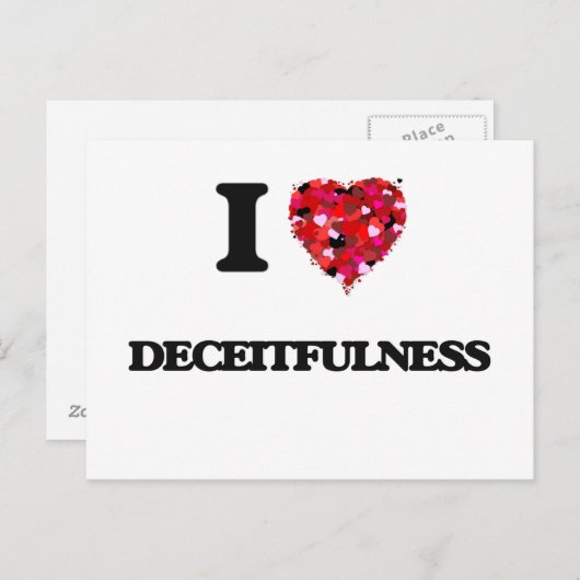 Ik hou van Deceitenheid Briefkaart (Voorkant / Achterkant)