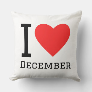 Ik hou van december kussen