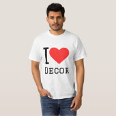 Ik hou van decor t-shirt (Voorkant volledig)