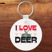 Ik hou van Deer Sleutelhanger (Voorkant)