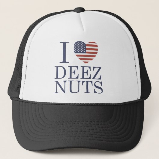 Ik hou van Deez Nuts Trucker Pet (Voorkant)
