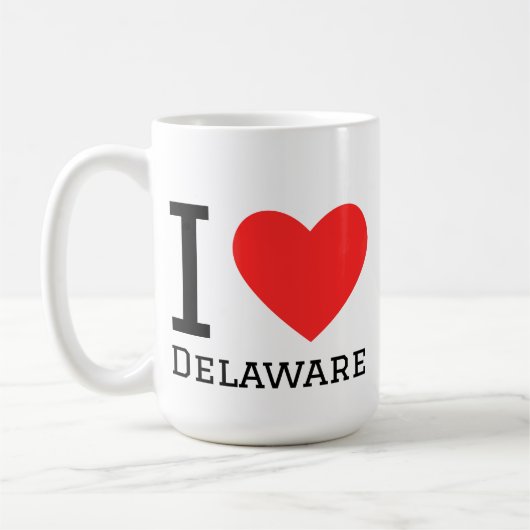 Ik hou van Delaware Koffiemok (Links)