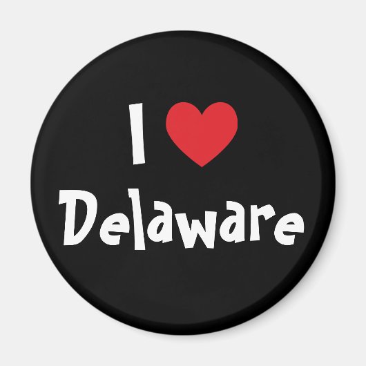 Ik hou van Delaware Magneet (Voorkant)