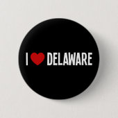 Ik hou van Delaware ronde knop Button 5,7 Cm (Voorkant)