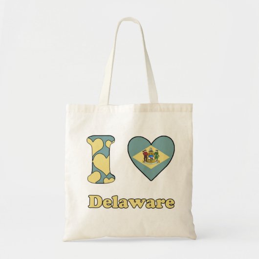 Ik hou van Delaware Tote Bag (Voorkant)
