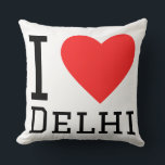 Ik hou van Delhi Kussen<br><div class="desc">Ik hou van Delhi,  voor India-liefhebbers</div>