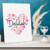 Ik hou van Delilah Fotoplaat (Zijkant)