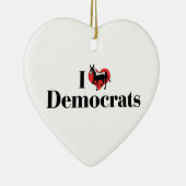 Ik hou van Democraten Ornament (Rechts)