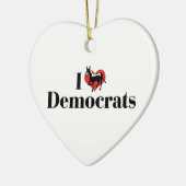Ik hou van Democraten Ornament (Links)