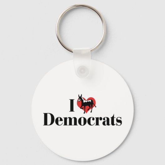 Ik hou van Democraten Sleutelhanger (Voorkant)