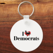 Ik hou van Democraten Sleutelhanger (Voorkant)