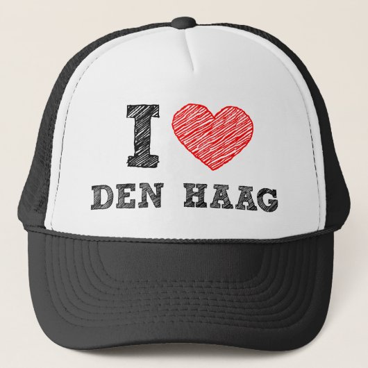 Ik hou van Den Haag Trucker Pet (Voorkant)