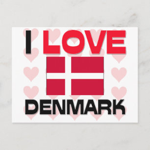 Ik hou van Denemarken Briefkaart