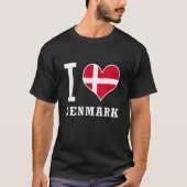 Ik hou van Denemarken Jeg Elsker Danmark T-shirt (Voorkant)
