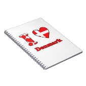 Ik hou van Denemarken Notitieboek (Rechterzijde)