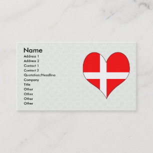 Ik hou van Denemarken Visitekaartje