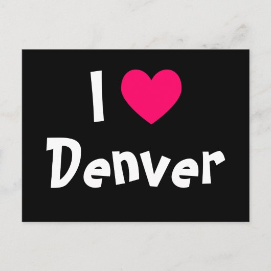 Ik hou van Denver Briefkaart (Voorkant)