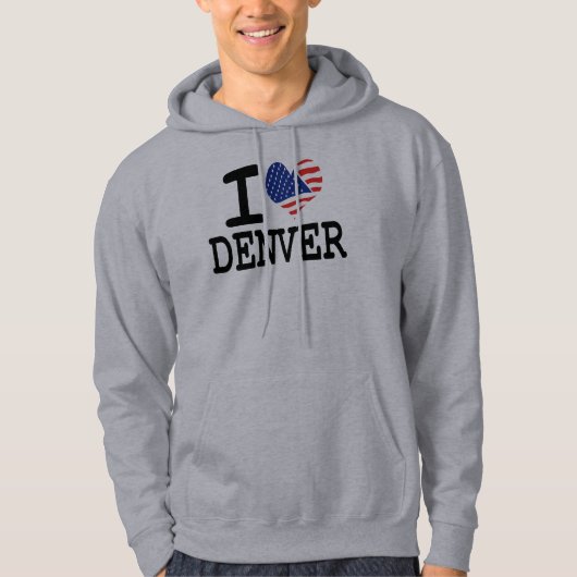 Ik hou van Denver Hoodie (Voorkant)
