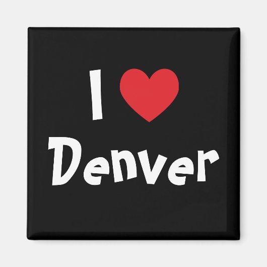 Ik hou van Denver Magneet (Voorkant)