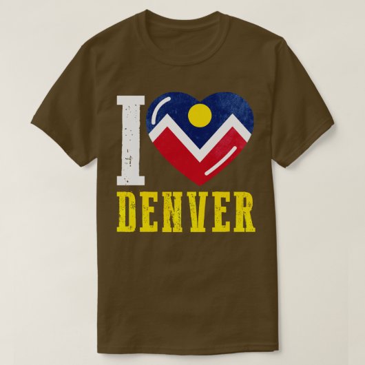 Ik hou van Denver T-shirt (Design voorkant)