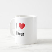 Ik hou van Devon Koffiemok (Voorkant links)