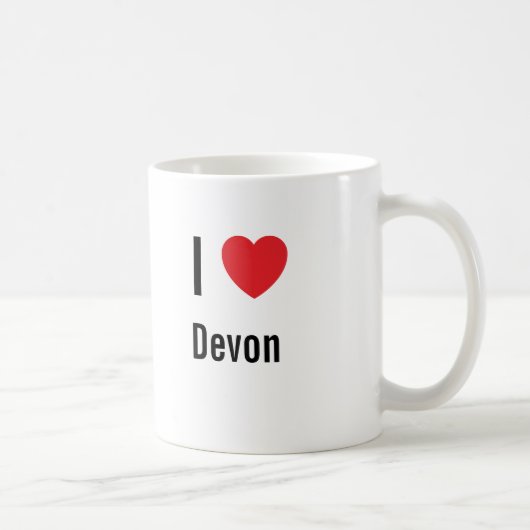 Ik hou van Devon Koffiemok (Rechts)