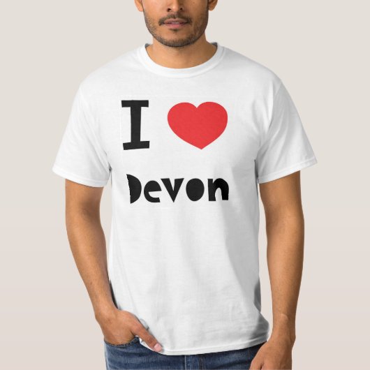 Ik hou van Devon T-shirt (Voorkant)