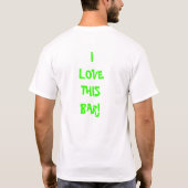 Ik hou van deze bar! t-shirt (Achterkant)