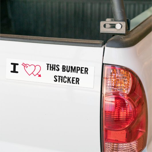 Ik hou van deze Bumpersticker (Op Truck)