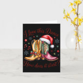 Ik hou van deze dans Hoe begint de linedance Kerst Kaart (Gele Bloem)