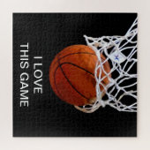 Ik hou van deze game Basketball Art Sports Legpuzzel (Horizontaal)
