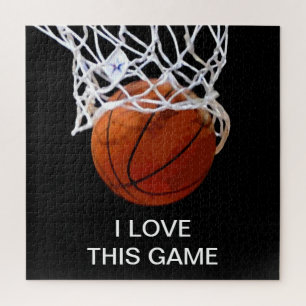 Ik hou van deze game Basketball Art Sports Legpuzzel