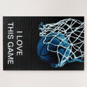 Ik hou van deze game Basketball Art Sports Legpuzzel (Horizontaal)