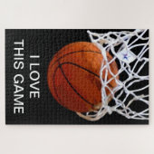 Ik hou van deze game Basketball Art Sports Legpuzzel (Horizontaal)