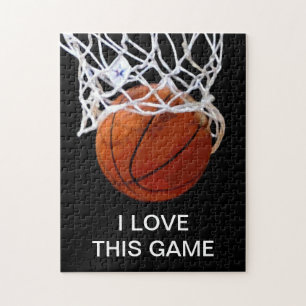 Ik hou van deze game Basketball Art Sports Legpuzzel